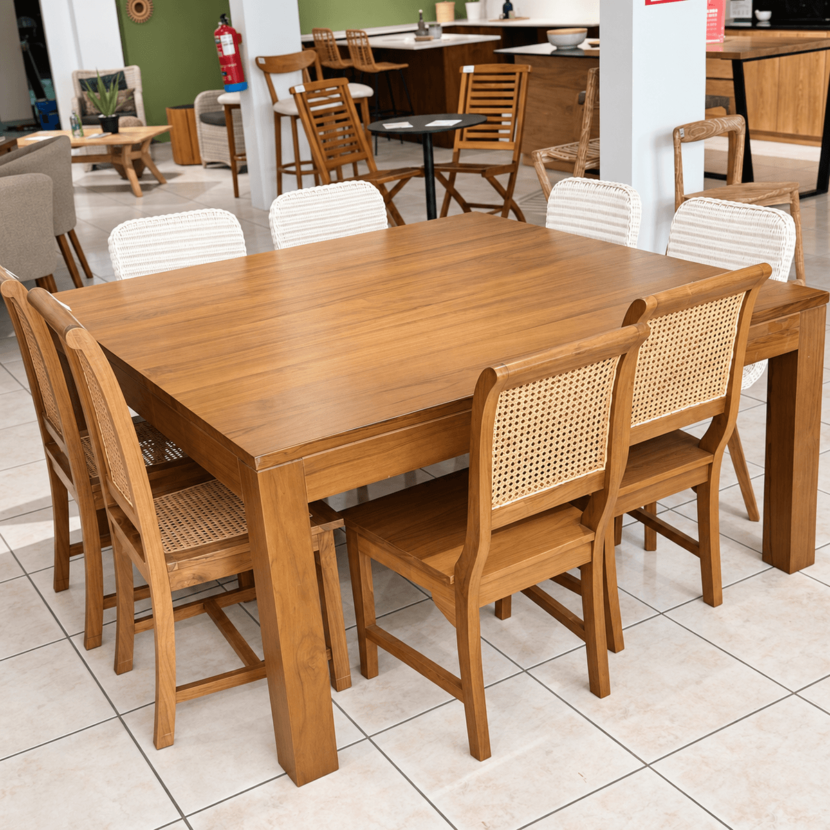Table de Salle à Manger Carrée Minimalis 160x160 cm