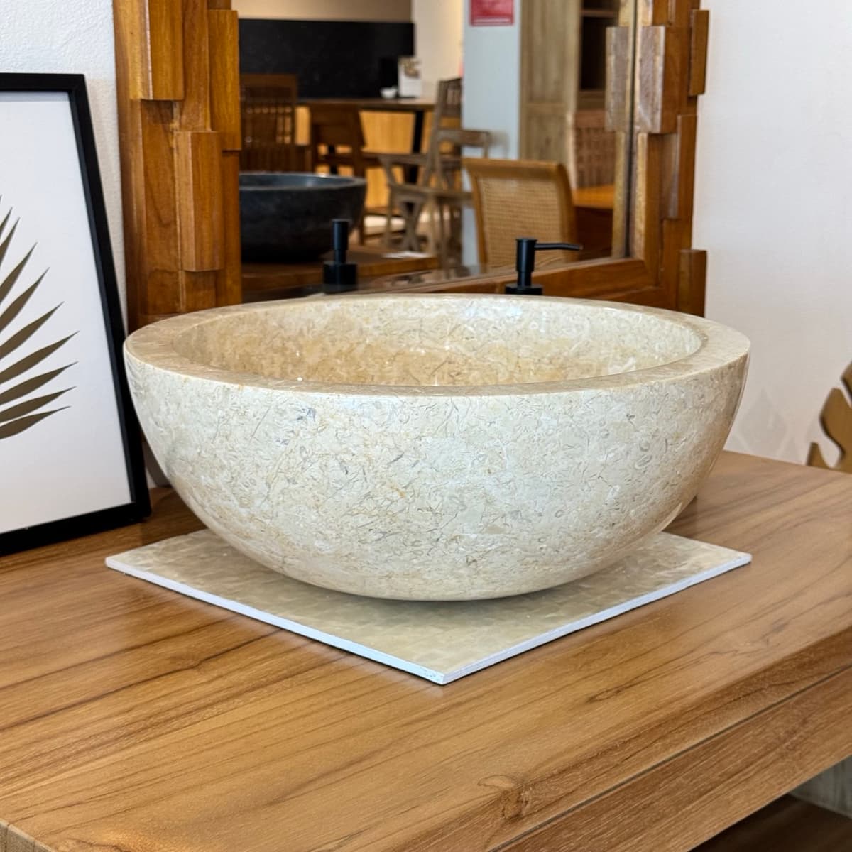 Vasque en marbre Blanc poli intérieur extérieur