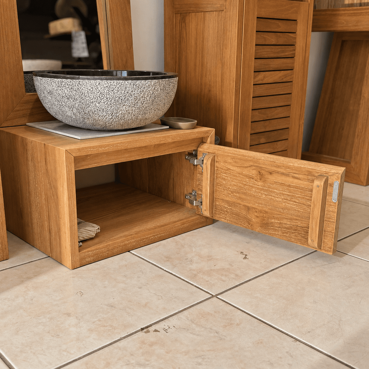 Meuble de salle de bains Dewi SPC - 50x50x30 cm