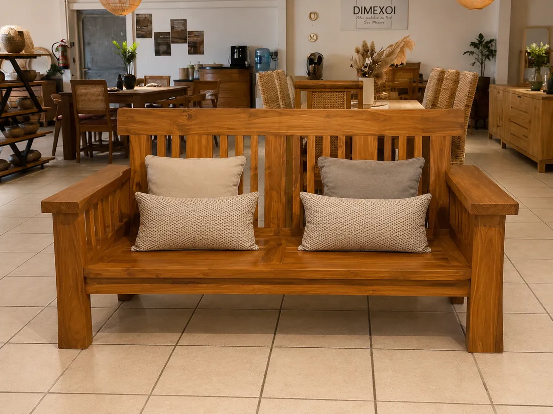 Banc futhon 2 places en situation