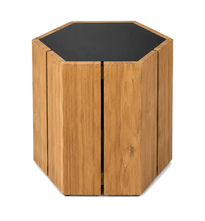Table emboitable revêtement noir